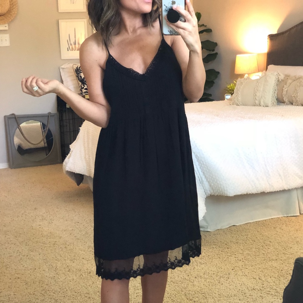 Forever 21 Black Slip Dress